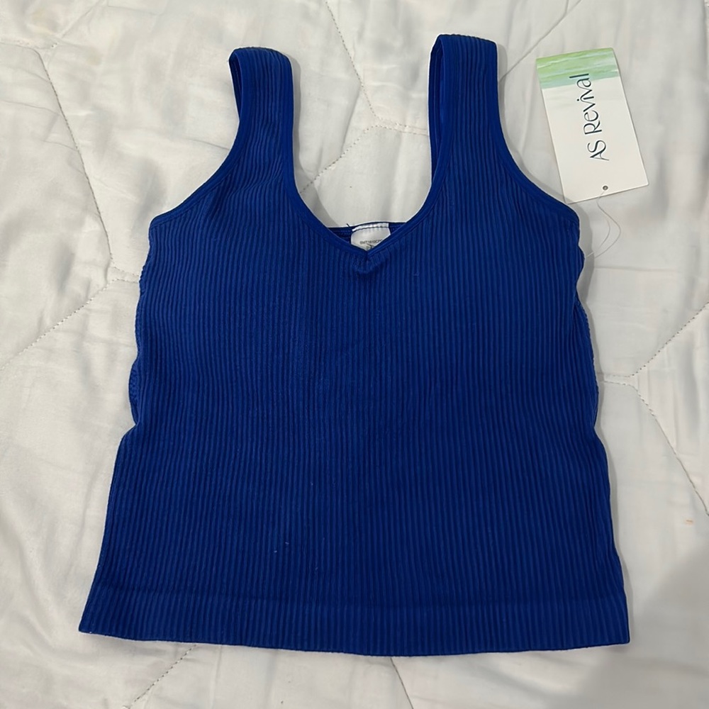 Women’s Altar’d State Blue Tank Top One Size NWT
